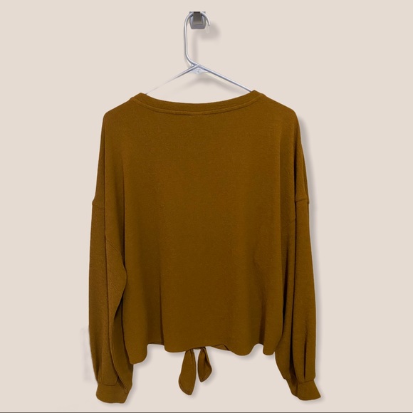 H&M Mustard Brown Blouse - Picture 2 of 5